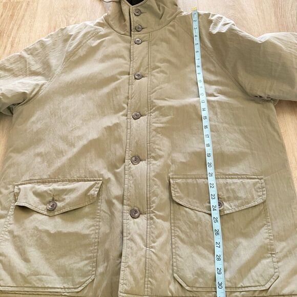 Vintage J Crew Oarsman Parka Jacket Coat Men’s Size Large Tan Khaki 90’s Lined - Picture 7 of 16